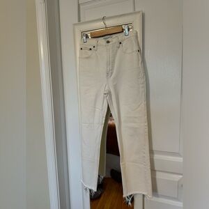 AF High Rise Cream Jeans